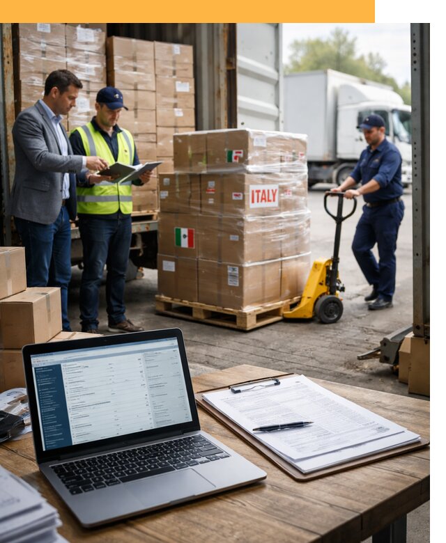 Доставка грузов из Италии: морские и авиаперевозки от 19204