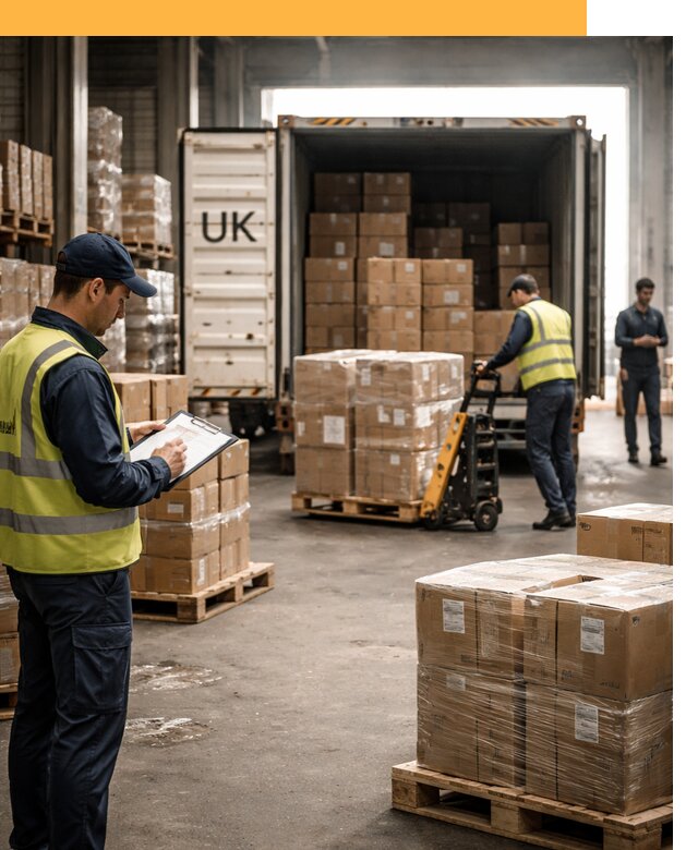 Доставка грузов из Великобритании с таможенным оформлением от 13336