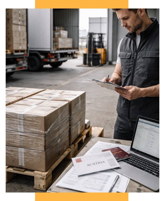 Доставка в Австрию от 69349 р. Логистика и экспорт СетСервис-Слв