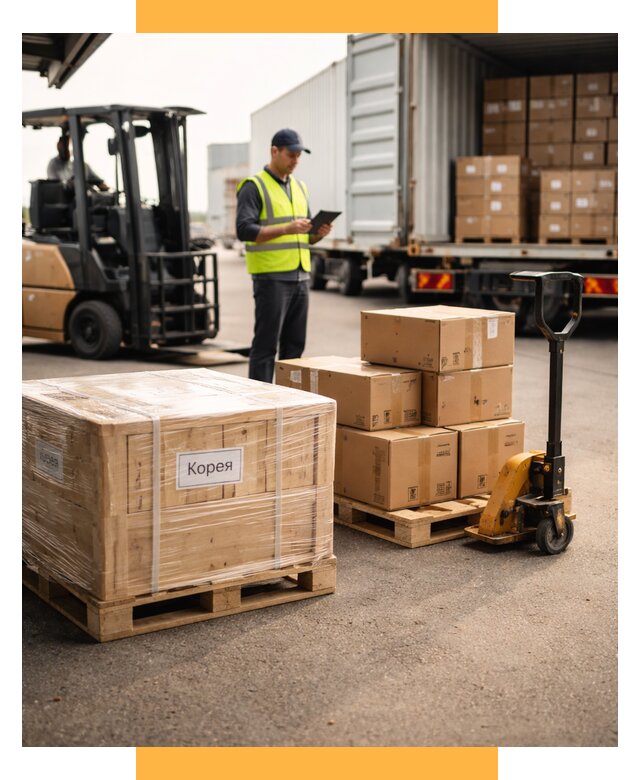Доставка грузов в Корею из России от 37342 р. | СетСервис-Слв