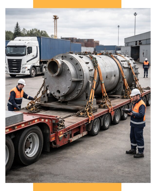 Перевозка тяжеловесных грузов под ключ от 160035 р. | СетСервис-Слв